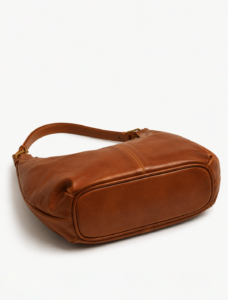 Brown Leather Hobo Bag | Minimalist Shoulder Bag