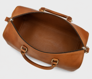 Heritage Cognac Leather Duffel Bag | Premium Oversized Weekender Travel Bag