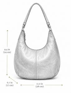 Brown Leather Hobo Bag | Minimalist Shoulder Bag