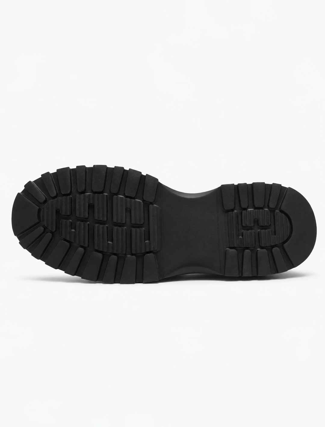 Urban Chunky Black Leather Loafers | Premium Lug-Sole Penny Slip-Ons