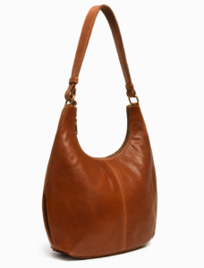 Brown Leather Hobo Bag | Minimalist Shoulder Bag