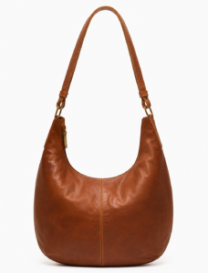 Brown Leather Hobo Bag | Minimalist Shoulder Bag